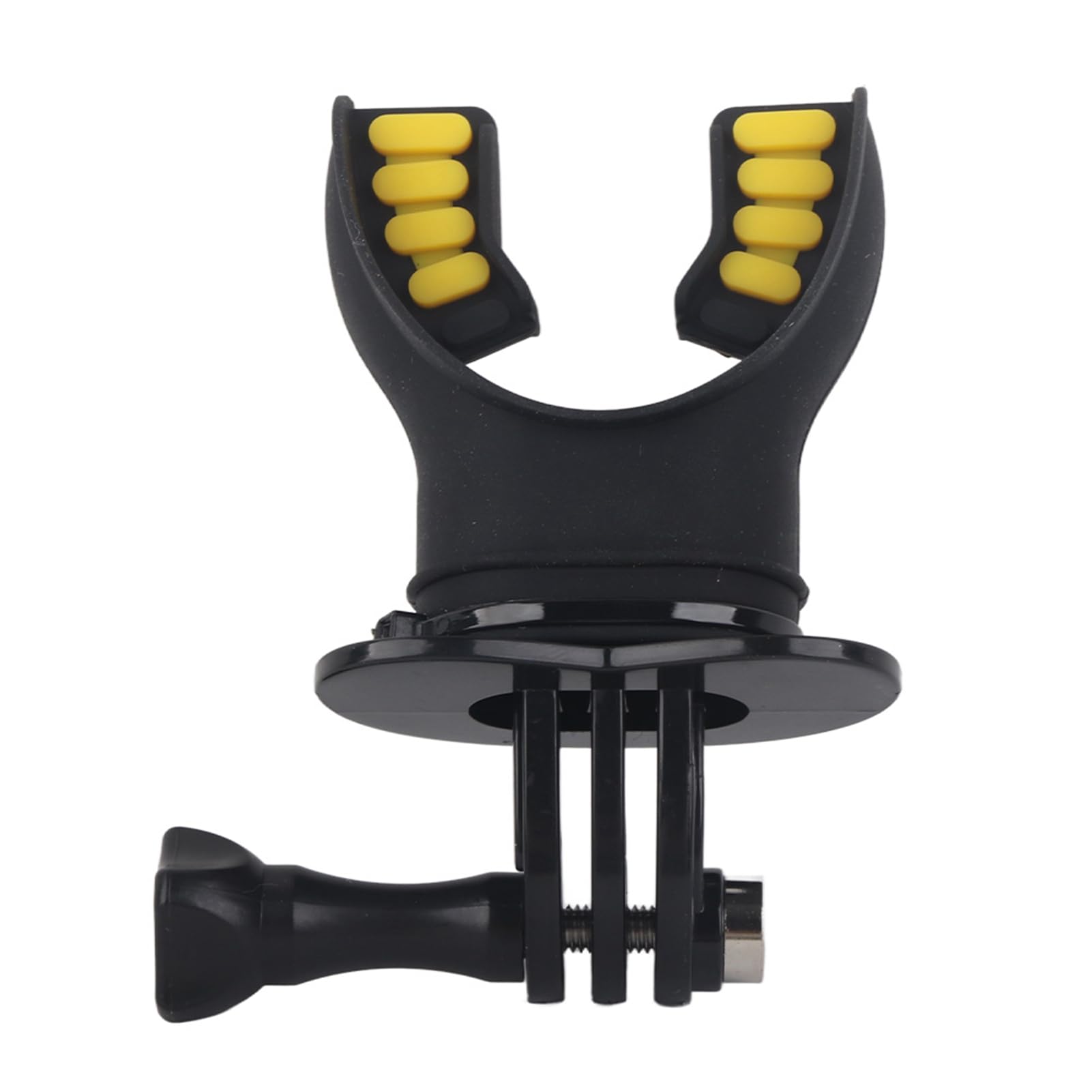 Topiky Mouth Bite Mount Mouthpiece Holder Adapter Surfing Diving Skating with Floaty and Neck Lanyard for 7/6/5/4/3/3+ for for XiaoYi Action Camera(Black)