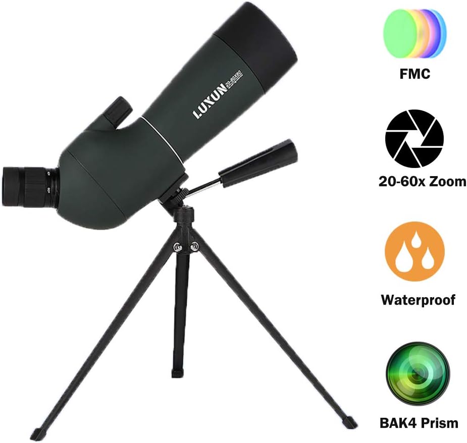 UrChoiceLtd Spotting Scope Telescope, LUXUN 2060×60 Power Monocular