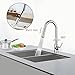 GAINWELL High Arch Kitchen Sink Faucet with Pull Out Sprayer Solid Brass Chrome