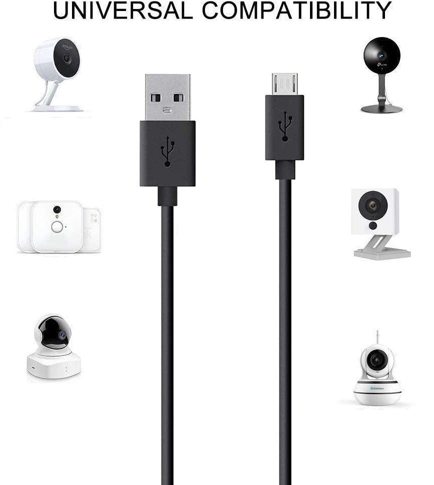 MOYEEL 33Ft Micro USB Power Extension Cable for Wyze Cam/Wyze Cam Pan