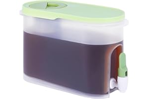 JILLMO Iced Coffee Pitcher, 3/4 Gallon Cold Brew Coffee Maker with Steel Fine Mesh Filter, Green