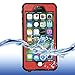 ImpactStrong Compatible with iPhone 6 Waterproof Case [Fingerprint ID Compatible] Slim Full Body Protection - Red