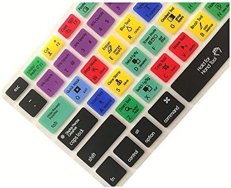 白犬と黒猫の幸せな生活 For アドビフォトショップイラストレーターショートカットキーボードシリコーン保護カバーfor Macbook Pro For Air 13 15 17プロテクター用フィルムステッカー For Photoshop B047vnvk 762円