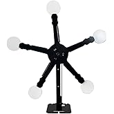Atflbox Resetting and Rotate The Metal Shooting Target Stand with 5 Steel Plates for Pistol Airsoft BB Guns (Star)