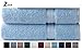 COTTON CRAFT Ultra Soft Bath Sheets - 2 Pack - 35 x 70 - Absorbent Quick Dry Everyday Luxury Hotel Bathroom Spa Gym Shower Beach Pool Travel Dorm - 100% Cotton - 580 GSM - Easy Care - Light Blue