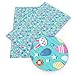 David accessories Printed Faux Leather Sheets Fabric Egg Rabbit Printed Synthetic Leather Canvas Back 9 Pcs 7.7