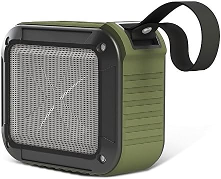 Bluetooth Speaker 4.0 Wireless Waterproof Shower OK Portable Outdoor Sport NFC 3D Sound Shockproof Dustproof, Pair All BT Devices,10 Hour Music Play 1500mAh Battery, Hands Free Call, Mic, AUX -Green