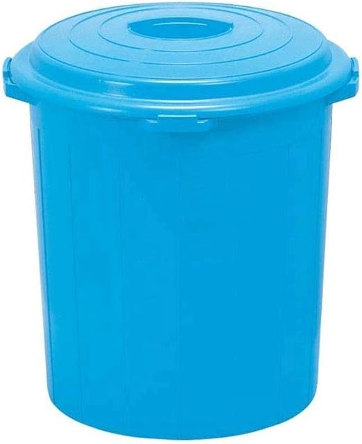 L.TSA Mülleimer Runde Kunststoff-Papierkorb ，Küche Badezimmer Eimer