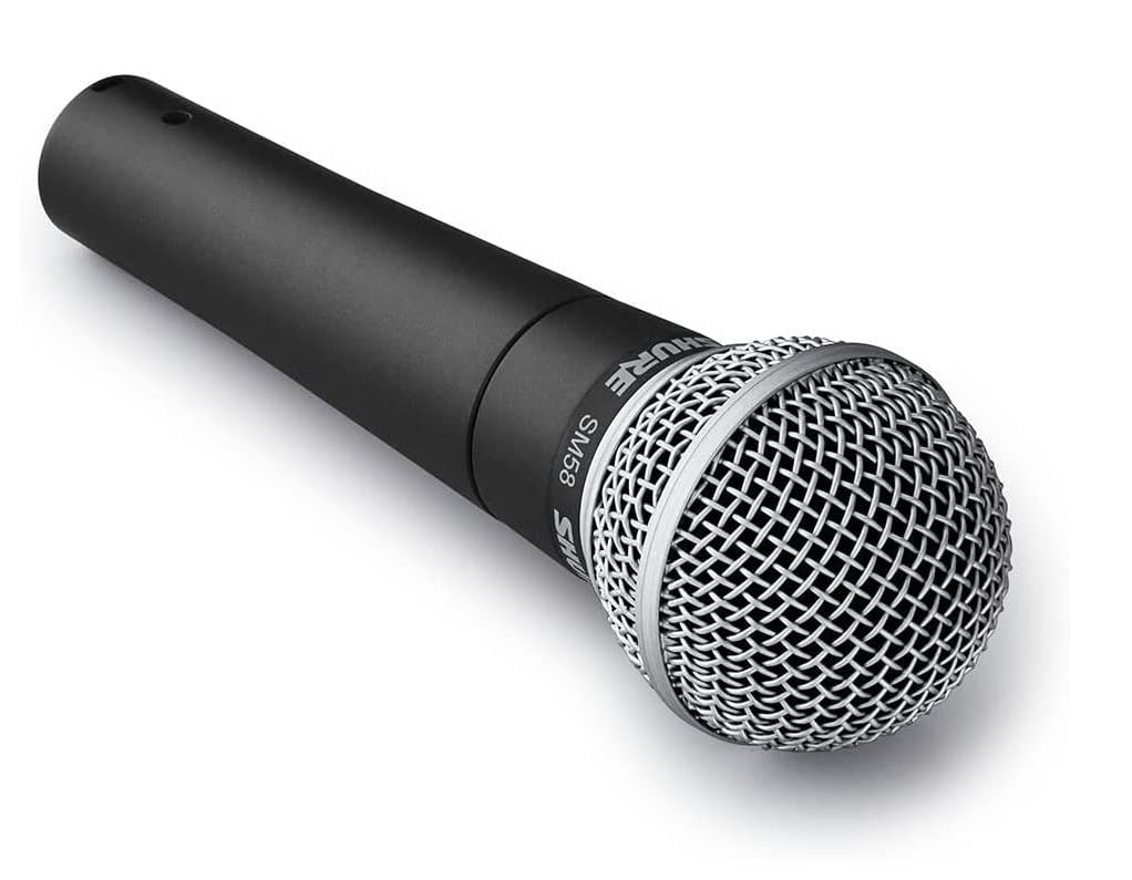 Shure SM58 Pro XLR Dynamic Microphone - Professional Studio & Live Performance Cardioid Mic for Vocals, Podcasting, and Recording (SM58-LC)