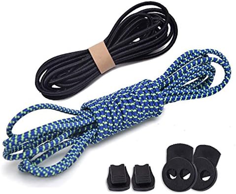 No Tie Shoelaces, UNIKOS Elastic Shoe Laces for Kids and Adults for Sneaker Marathon Running Working Shoe Hiking Boots