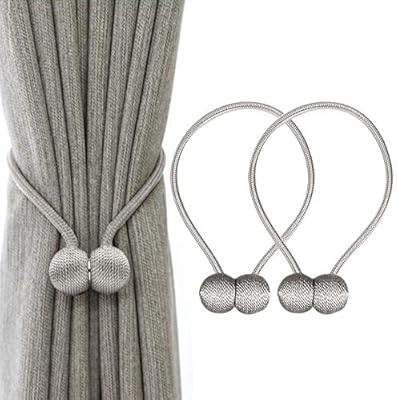 Ihclink 2 Pieces Magnetic Curtain Tiebacks Curtain Clips Rope