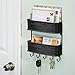 iDesign Twillo Steel Wall Mount 2-Tier Mail and Key Rack - 10.5
