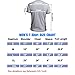 JNC Men's Summer V-Neck Casual Slim Fit Short Sleeve T-Shirts Cotton Shirts (Medium, Wine Red)