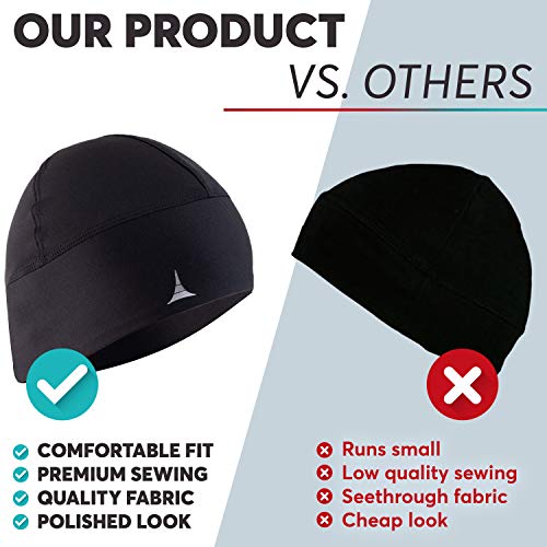 Skull Cap Helmet Liner Running Beanie Ultimate Thermal Retention and