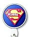 Super Nurse 3D Rubber Retractable Badge Holder