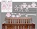 Pink Owl Wall Decals Stickers Owl Children's Nursery Wall Decor (Grey and Pink Owl Wall Decals)