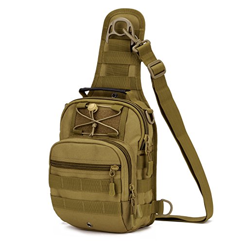 X-Freedom Military Tactical Sling Daypack Chest Pack Travel Crossbody Shoulder Bag For Hunting, Camping