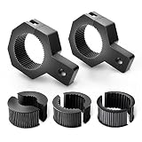 Nilight 90023B 2-Pack (Standard) Mounting Bracket Kit LED Off-Road Light Vertical Bar Tube Clamp Roof Roll Cage Holder,2 Years Warranty