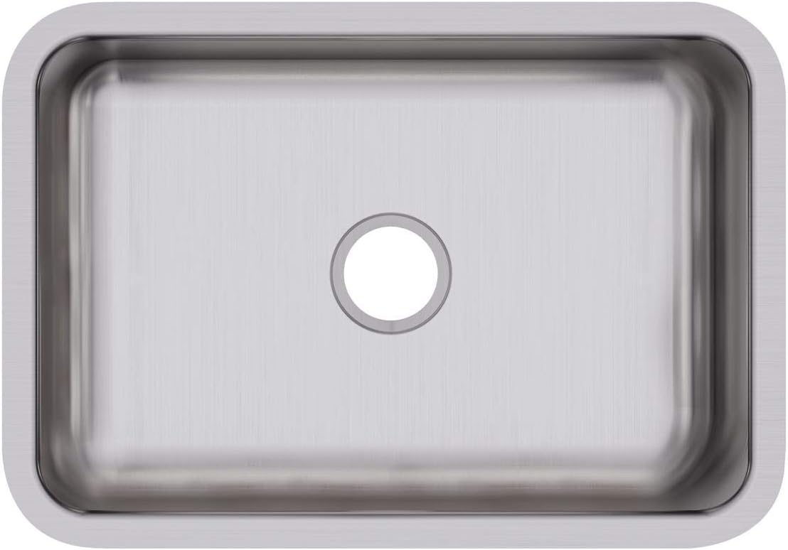 Elkay DXUH2416 Dayton 26-1/2" Undermount Single Basin Stainless Steel Kitchen Sink - Radiant Satin