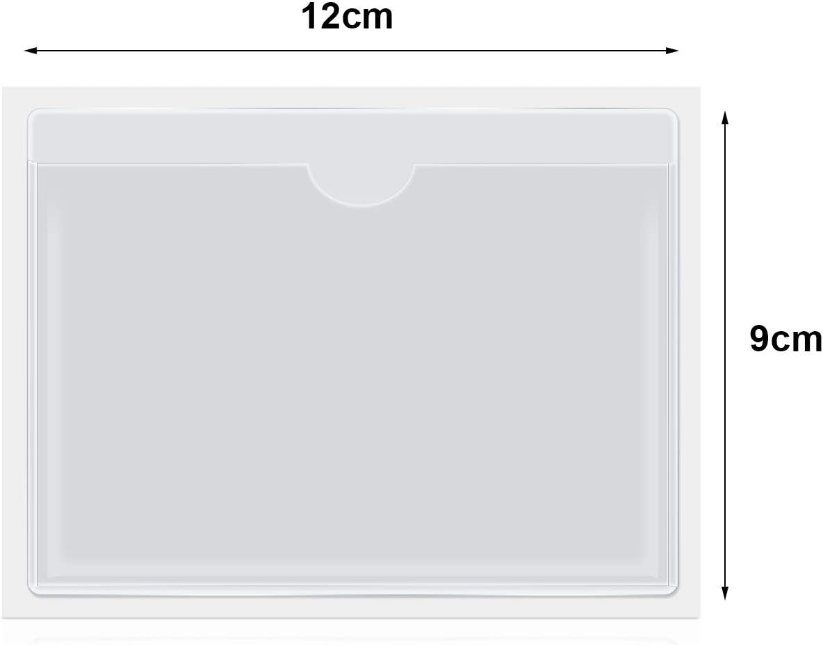30 Pack Self-Adhesive Index Card Pockets with Top Open for Loading - Image 3