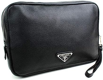 prada black clutch bag