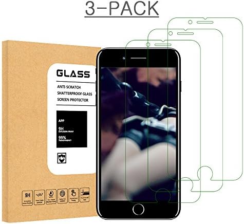 iPhone 8 7 6S 6 Screen Protector Glass, Hycamor iPhone 7 Tempered Glass Screen Protector For Apple iPhone 7 [3D Touch Compatible] , iPhone 6S, iPhone 6 2016, 2015 (3-Pack)