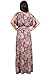 KOH KOH Womens Long Bohemian Boho Short Sleeve Summer Flowy V-Neck Maxi Dress