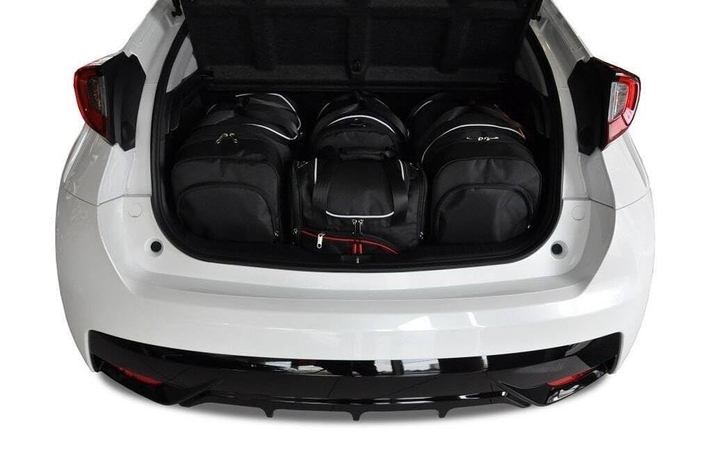 KJUST Fitted Bags Set 4 pcs compatible with HONDA CIVIC HATCHBACK IX 2012-2017