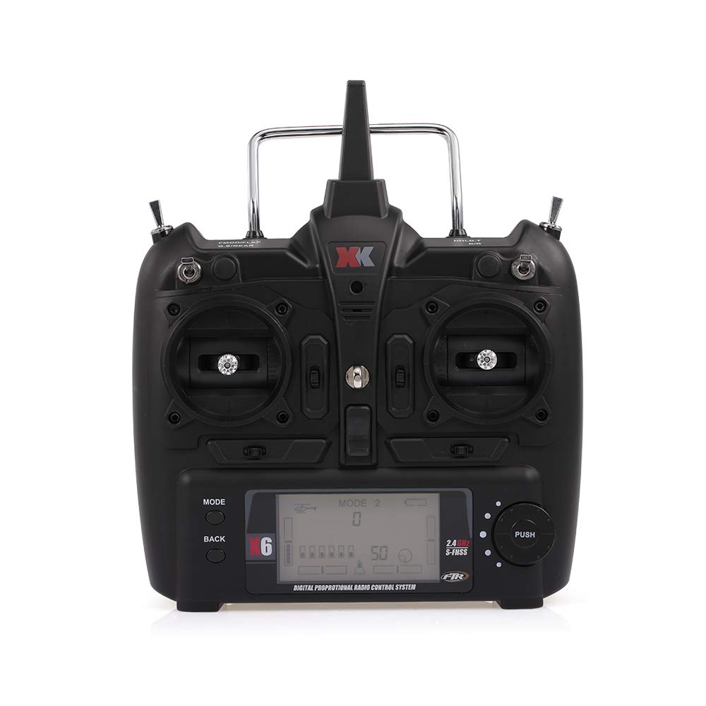 Festnight Xk X6 2 4g 6ch Remote Controller Transmitter For Rc Helicopter K100 K110 K1 K123 K124 K130 Helicopters Toys Games Urbytus Com