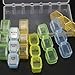 Pill Organizer Box Weekly Case, Medicine Organizer, Vitamin Organizer, Reminder Daily Am PM, Day Night Compartments 7 Days (Weekly 3 Compartment) 828