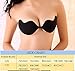 BILYCAT Strapless Bra,Adhesive Backless Reusable Silicone Sticky Invisible Push Up Bra (Black+Nude1, Cup A/B)