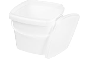 TOYANDONA 5 Gallon Plastic Bucket with Handle Food Grade Container Multipurpose Water Bucket for Dormitory