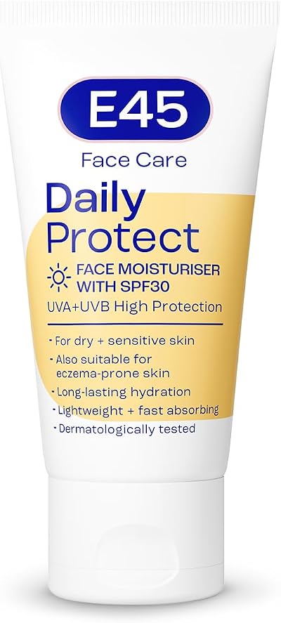 E45 Daily Protect SPF 30 Face Moisturiser 50 ml Hydrating Cream