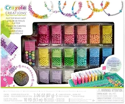 CRAYOLA Creations - Oficina de Missangas, Criar Joias Frisangas, Atividade Criativa e Ideia de Presente para Meninas a partir dos 8 Anos, 04-2963