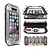 iPhone 6s Plus Case, Marrkey Military Grade IP68 Waterproof Dustproof Shockproof Full Body Sealed Underwater Case with Built-in Screen Protector Heavy Duty Metal Rugged Case for iPhone 6 Plus - Black
