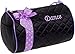 Silver Lilly Girls Dance Bag - Quilted Duffle Bag w/Lavender Bow (Black)