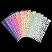Sunmns Colorful Letter Alphabet Sticker Self Adhesive Letters, 10 Sheets