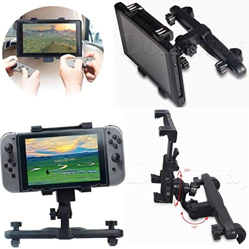Nextronics Car Headrest Mount System for Switch â€“ Automobile Adjustable Holder for Nintendo Switch Console