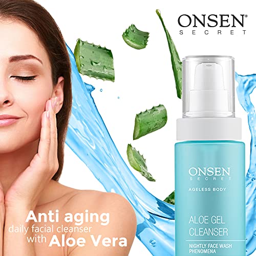 Onsen Secret Japanese Aloe Vera Face Wash Premium Nightly Facial