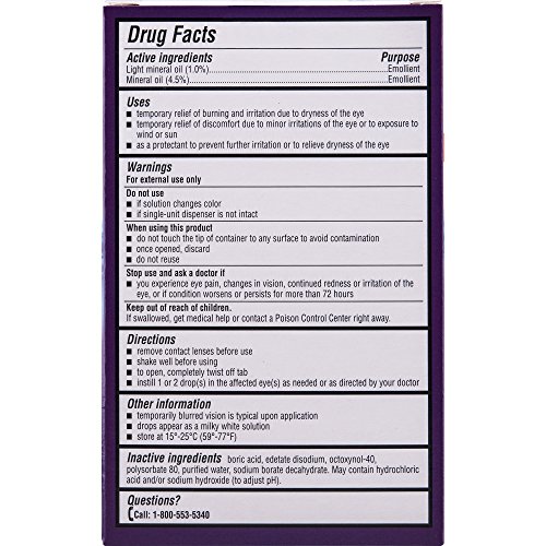 Soothe Xtra Protection Preservative Free Emollient Lubricant Eye Drops, 30 Count