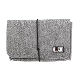 Tinksky Portable Soft Wool Felt Sleeve Bag Storage Bag Pouch Travel Organizer for MacBook Laptop Wireless Mouse Power Adapter