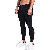 HUNGSON Men's Ripped Skinny Jeans Stretchy Slim Fit Jeans Pants for Men