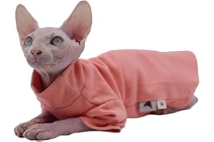 DUOMASUMI Sphynx Cat Clothes Warm Comfort Stretch Hairless Cat Clothes for Devon Rex, Cornish,Peterbald and Small Cats and Dogs (X-Small)