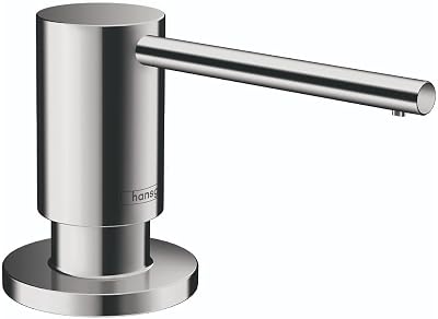 Hansgrohe 40438001 Focus Soap Dispenser Chrome Metal 16 oz 2 1/8" Counter Depth
