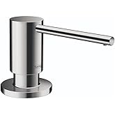 hansgrohe Bath and Kitchen Sink Soap Dispenser, Focus 3-inch, Modern Soap Dispenser in Chrome, 40438001