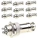 Aviation Plug Connector 10 Pairs Male Female Panel Metal Wire Connector 16mm Socket (4 Pins 10-Pack)