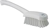 Vikan 41925 Stiff Washing Scrubbing Hand Brush 270mm Short Handle White view 2