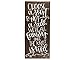 Choose a Seat Not a Side Wedding Sign 8 inch x 17 inch