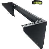 JINGCHENGMEI 2U Heavy Duty Vertical Wall Mount Patch Panel Bracket | 125 lbs Steel Rack Mount Bracket for 19 Inch Network, Server and Data Equipment(2U150)
