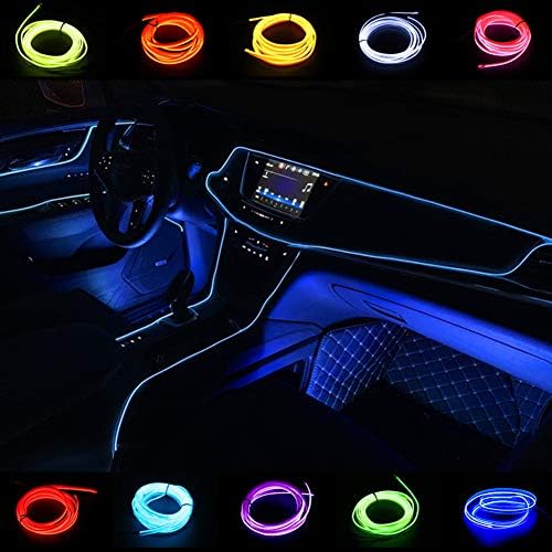 سعر ABALDI Interior Car Lights El Wire Rope Lights 5m/16ft DC 12V Neon